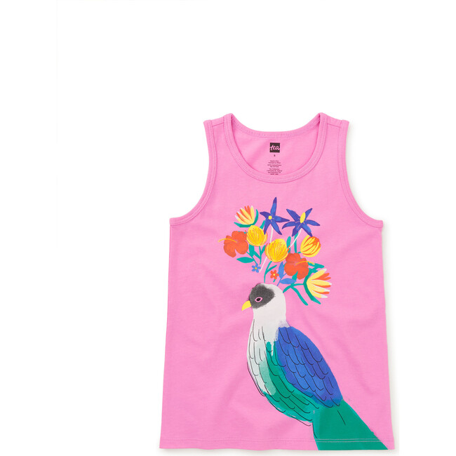Floral Turaco Graphic Tank, Perennial Pink