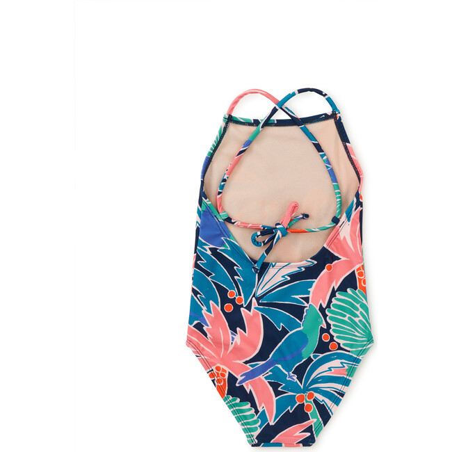 Cross Back Strap One-Piece Swimsuit, Turaco Palm - One Pieces - 2