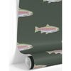 Green Trout Traditional Wallpaper - Wallpaper - 1 - thumbnail