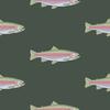 Green Trout Traditional Wallpaper - Wallpaper - 3