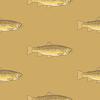 Gold Trout Traditional Wallpaper - Wallpaper - 3