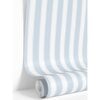 Light Blue Stripes Traditional Wallpaper - Wallpaper - 1 - thumbnail