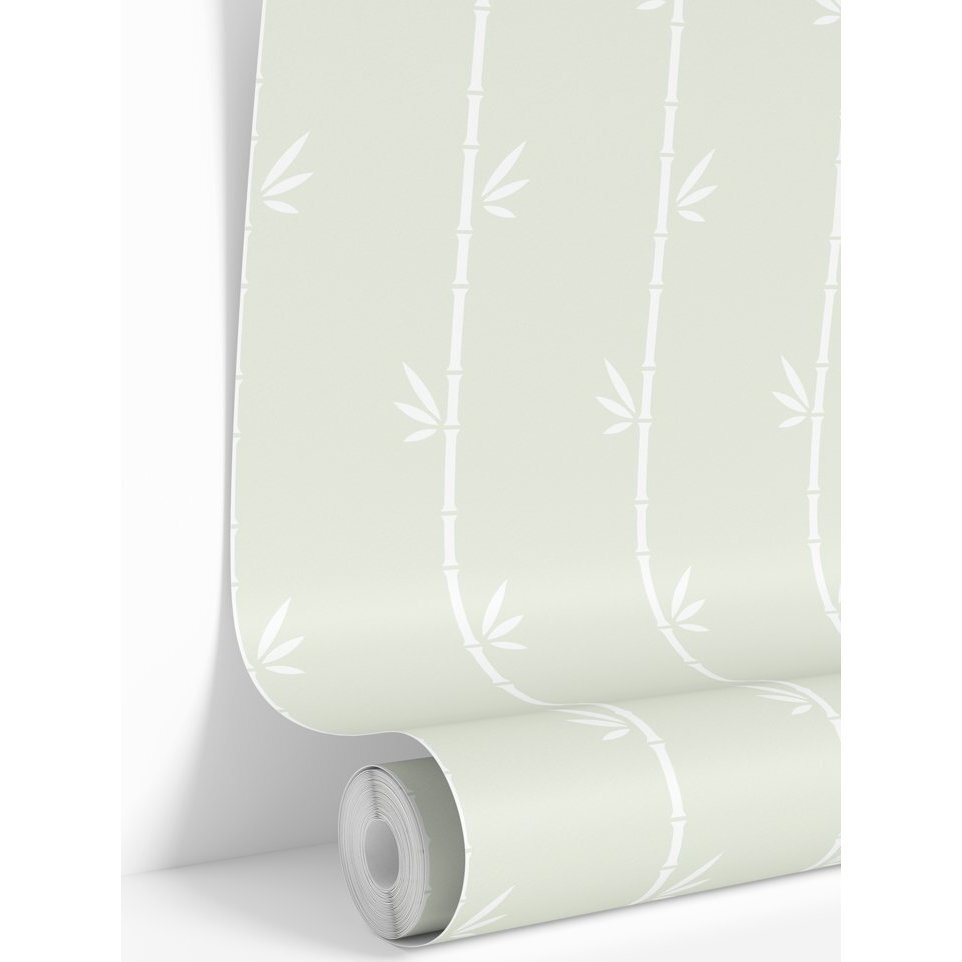 Lime Green Bamboo Traditional Wallpaper - Wallpaper - 1