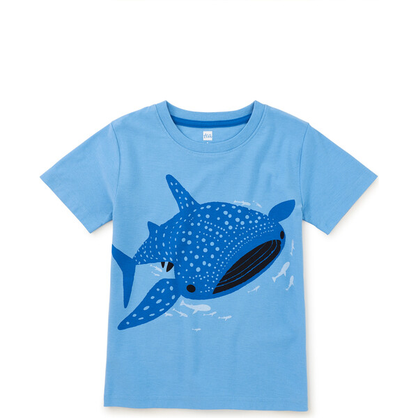 Tattle Whale Shark Tee, Blue Orchid - Tea Collection Tops | Maisonette