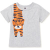 Baby Tiger Turn Graphic Tee, Light Grey Heather - T-Shirts - 1 - thumbnail