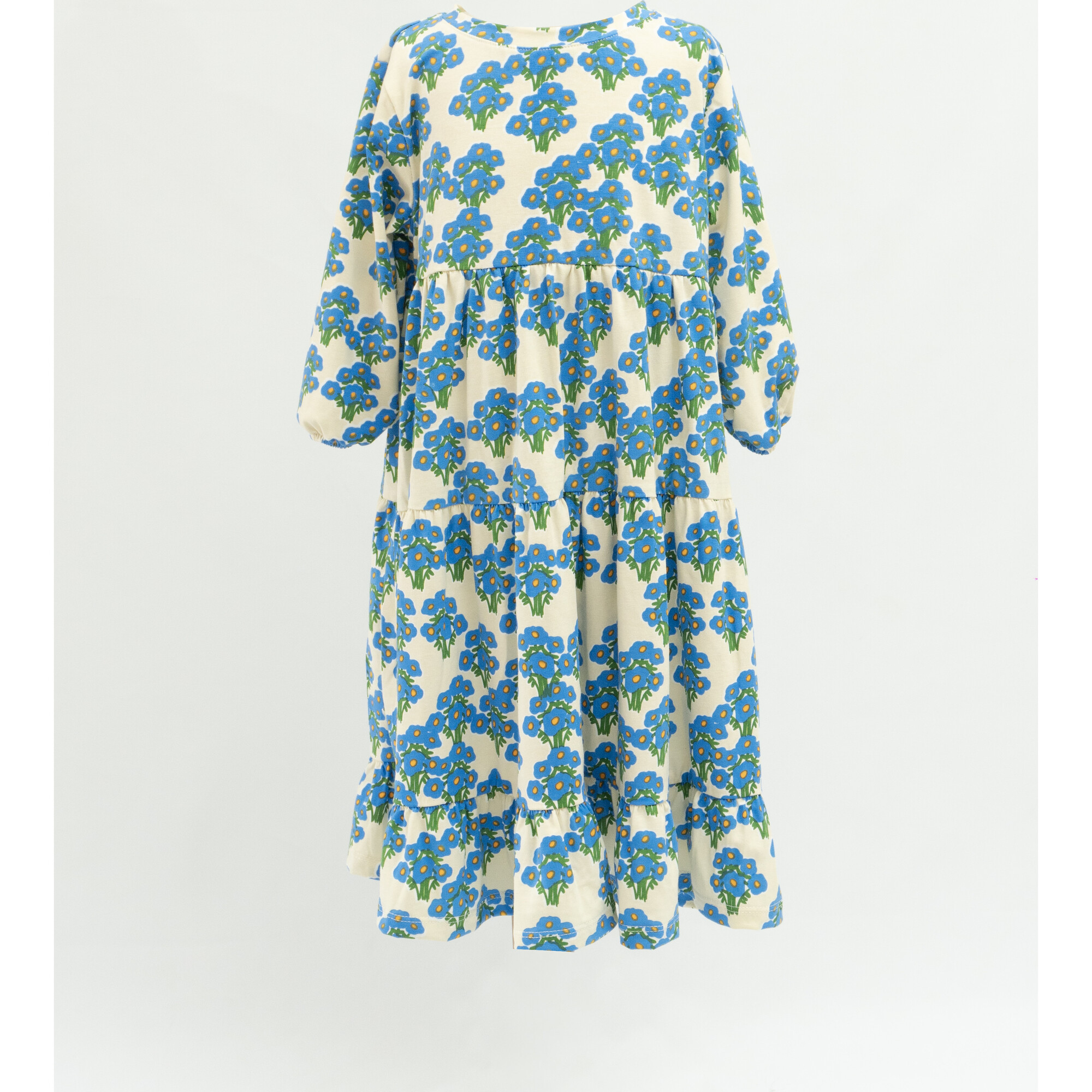 Spring Dress Blue Blossom Bouquet - Dresses - 1
