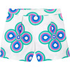 Girl Gabardine Shorts, White & Multicolours - Shorts - 1 - thumbnail