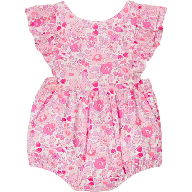 Baby Girl Liberty Fabric Rompers, Pink & Multicolours