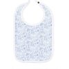 Chicago Round Baby Bib, Blue - Bibs - 1 - thumbnail