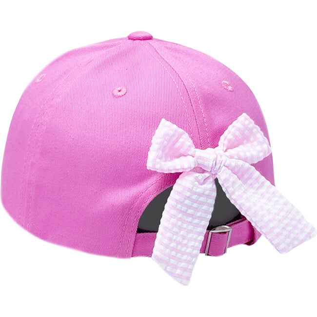 Sunshine Bow Baseball Hat, Magenta - Hats - 4