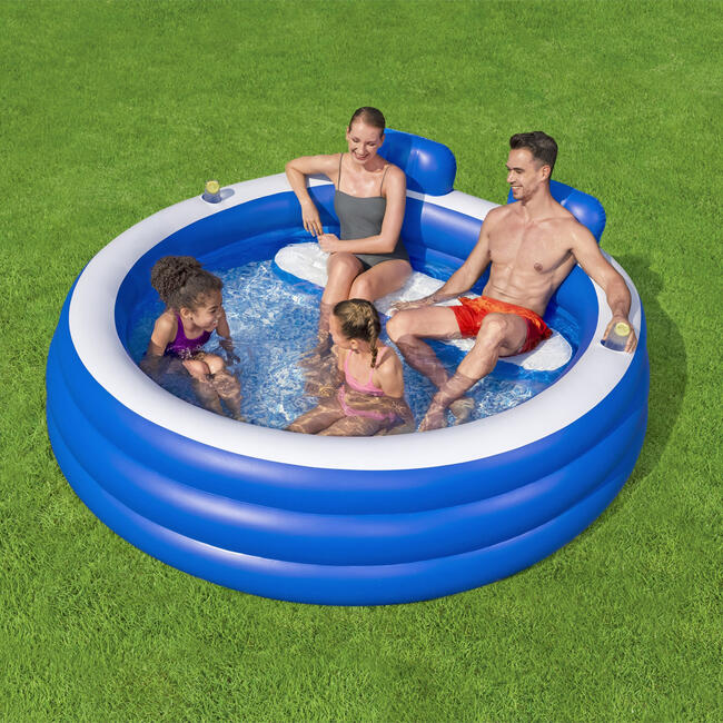 H2OGO! Splash Paradise Family Pool 7'7" x 7'2" x 31" - Pool - 2