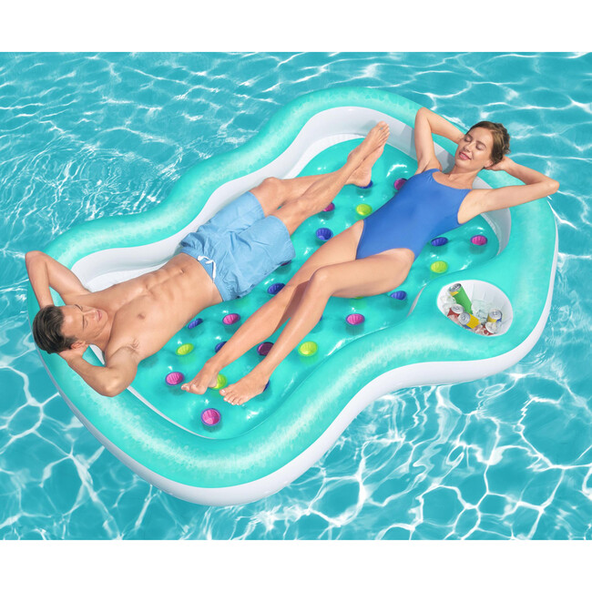 H2OGO! Double Designer Pool Lounge - 7'4" x 68.5" - Pool Floats - 2