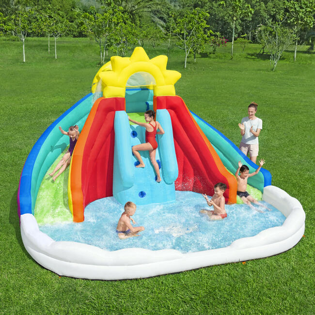 H20GO Let It Rain Mega Water Park with Extra Large Splash Pool - Water Toys - 2