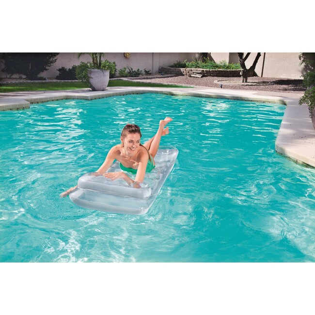 H2OGO! 6'2" x 28" Metal Tech Lounge Inflatable Pool Float - Air Mattresses - 2