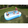 8.5' x 69" x 20" Inflatable Blue Rectangular Family Splash Pool - Pool - 3