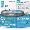 Fast Set 15 Foot Round Inflatable Pool Set - Pool - 6