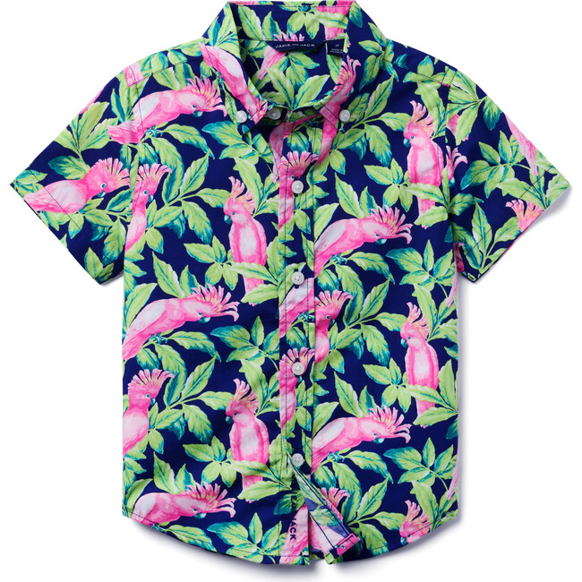 Tropical Bird Poplin Shirt - Shirts - 3