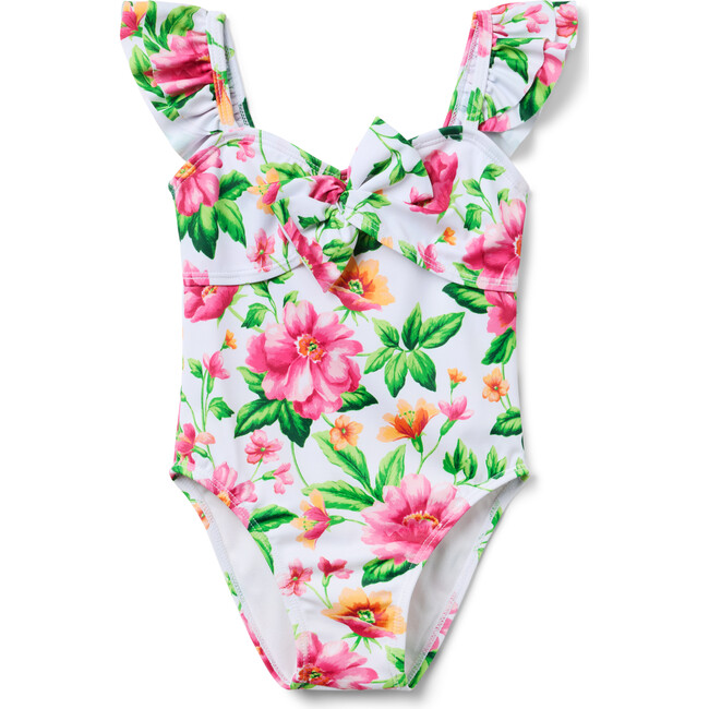 Recycled Floral Twist Front Swimsuit