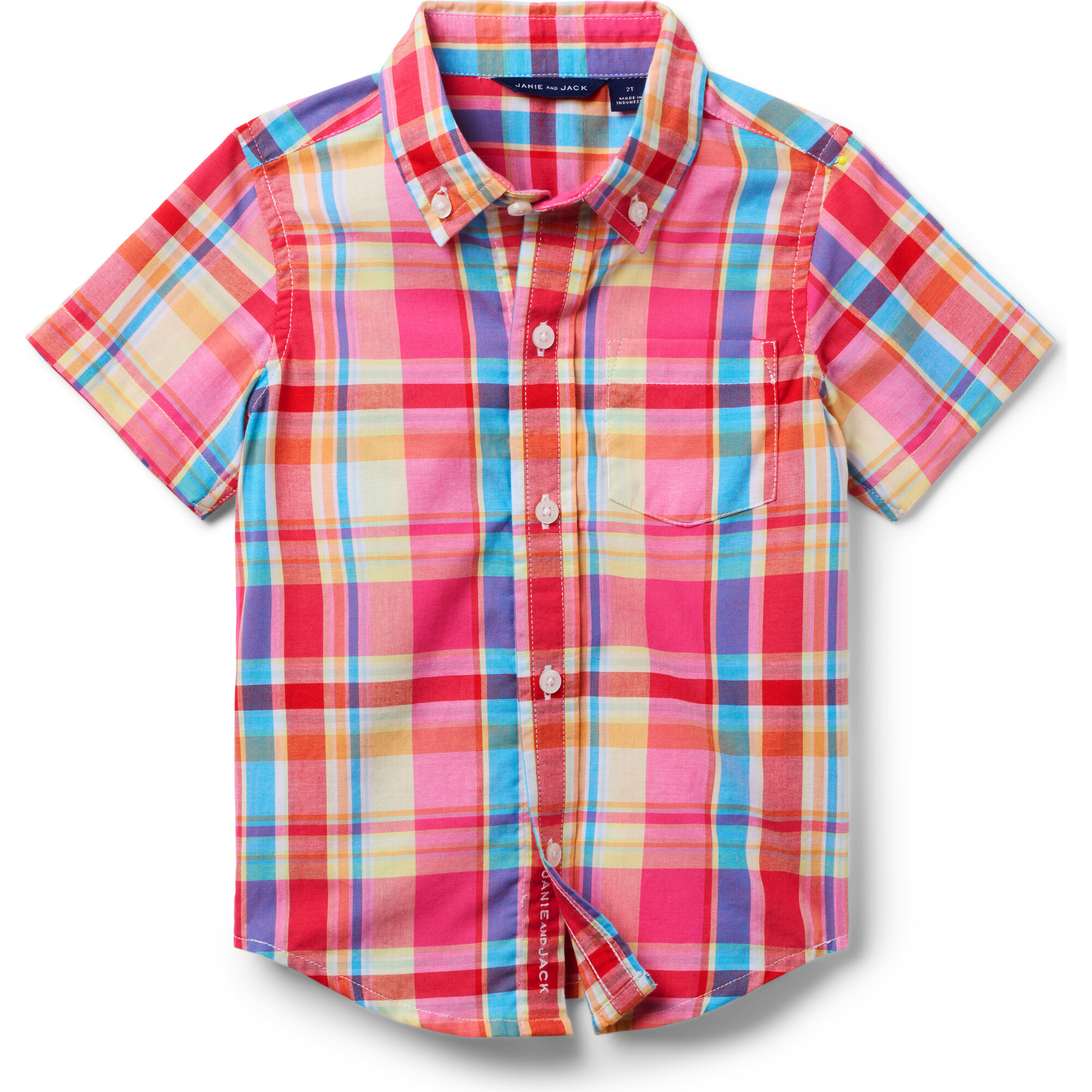 The Madras Plaid Shirt - Janie and Jack Tops | Maisonette