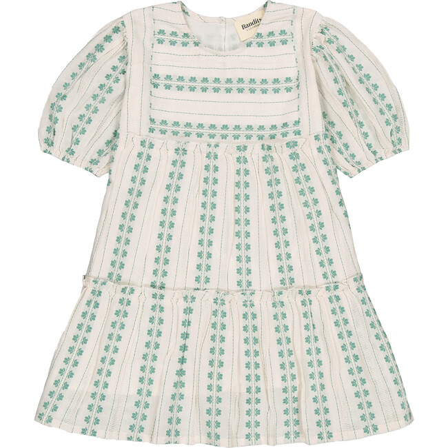 Girls Vanille Dress, Floral embroideries