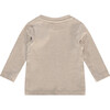 Ribbed Round Neck Long Sleeve T-Shirt, Desert - T-Shirts - 2