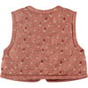 Floral Print Sleeveless Vest, Pink Blossom - Vests - 2