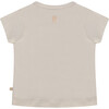 Butterfly Print Round Neck Short Sleeve T-Shirt, Ivory - T-Shirts - 2