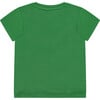 Bird Print Round Neck Short Sleeve T-Shirt, Grass Green - T-Shirts - 2