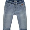 Baby Boy Cuffed Waist Denim Jeans, Light Blue - Jeans - 1 - thumbnail