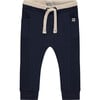 Baby Boy 2-Pocket Slim Fit Sweatpants, Indigo - Sweatpants - 1 - thumbnail