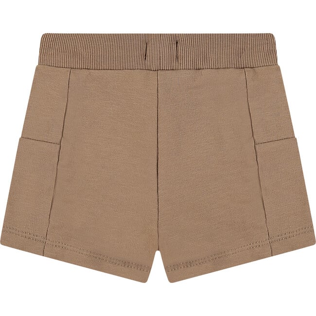 Baby Boy Elastic Drawstring Waist Sweatshorts, Chestnut - Shorts - 2