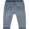 Baby Boy Cuffed Waist Denim Jeans, Light Blue - Jeans - 2