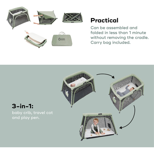 Moov & Comfy, Portable Crib - Playards - 5