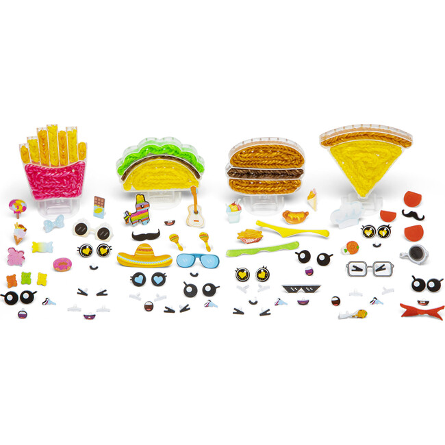 Rainbow Loom: Loomies Food Figurines - 4 Character Rubber Band Kit - Arts & Crafts - 2