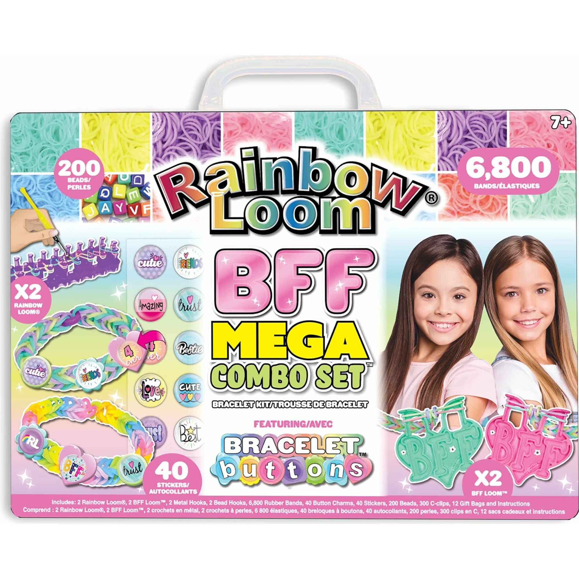 Rainbow Loom BFF Mega Button Set, Bracelet Making Kit - Arts & Crafts - 1