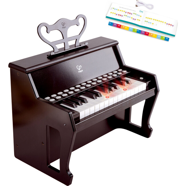 Learn With Lights: Electronic Piano - Black - Kids Musical Instrument