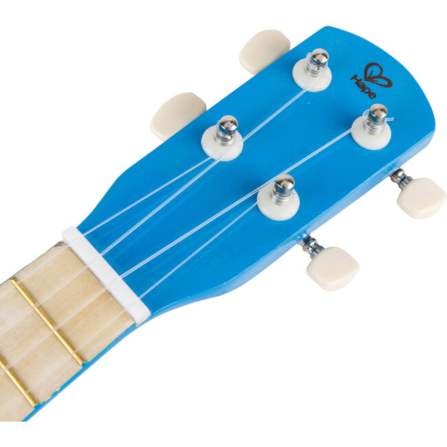 Kid's Wooden Toy Ukulele - Blue & Green - Musical - 4