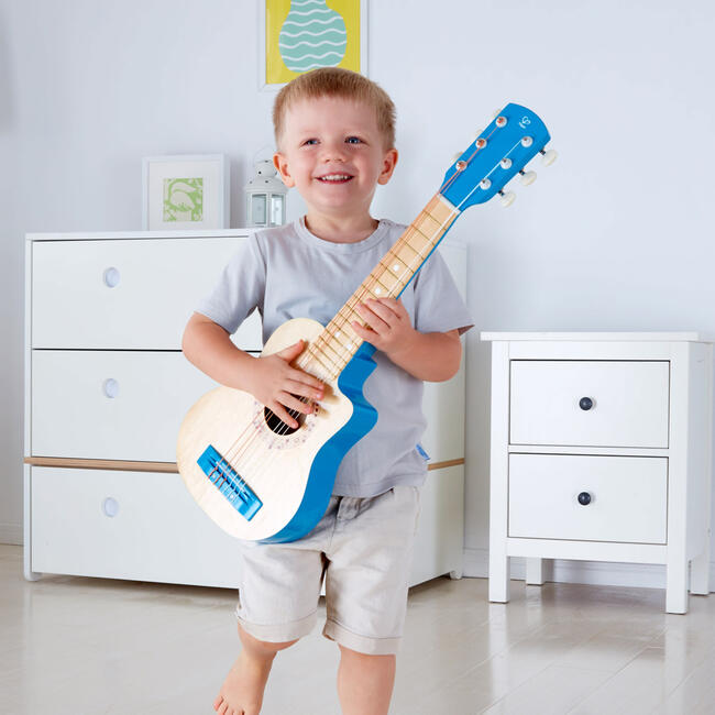 First Musical Guitar: Blue Lagoon - Kid's Wooden Instrument - Musical - 2