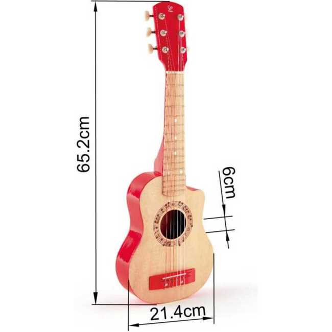 First Musical Guitar: Red Flame - Kid's Wooden Instrument - Musical - 4