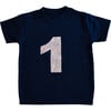 Liberty of London Children's Birthday Short Sleeve T-shirt, Navy - T-Shirts - 1 - thumbnail