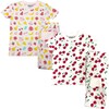 Kids 2-Pack Short Sleeve Pajamas, Cherries/Fruit - Pajamas - 1 - thumbnail