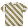 Striped T-Shirt, Kiwi Stripes - T-Shirts - 1 - thumbnail