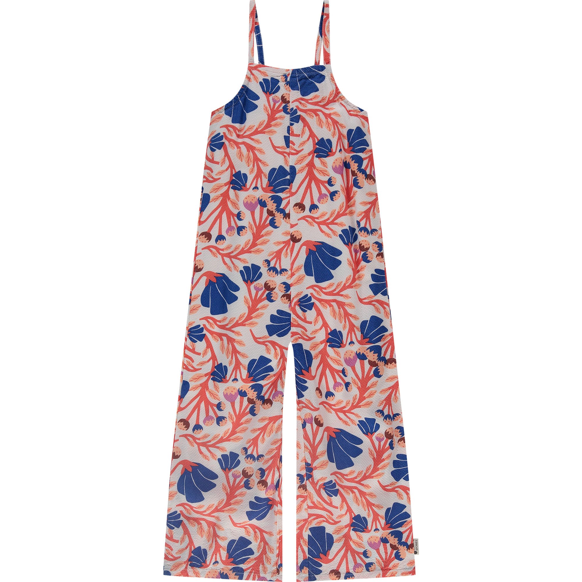 Printed Sleeveless Jumpsuit, Multi - Stains and Stories by