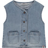 Denim Vest, Blue Denim - Vests - 1 - thumbnail