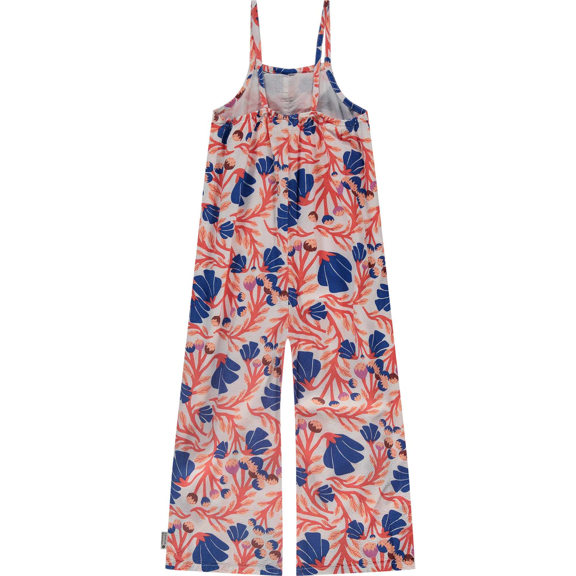 Printed Sleeveless Jumpsuit, Multi - Stains and Stories by