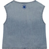 Denim Vest, Blue Denim - Vests - 2