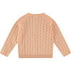 Knitted Cardgian, Salmon Pink - Cardigans - 2