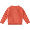 Knitted Cardgian, Grapefruit Coral - Cardigans - 2