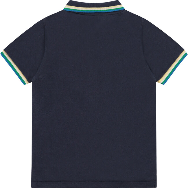 Short Sleeve Polo, Dark Royal Navy - Polo Shirts - 2