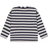 Striped Long Sleeve T-Shirt, Cloud Stripes - T-Shirts - 2